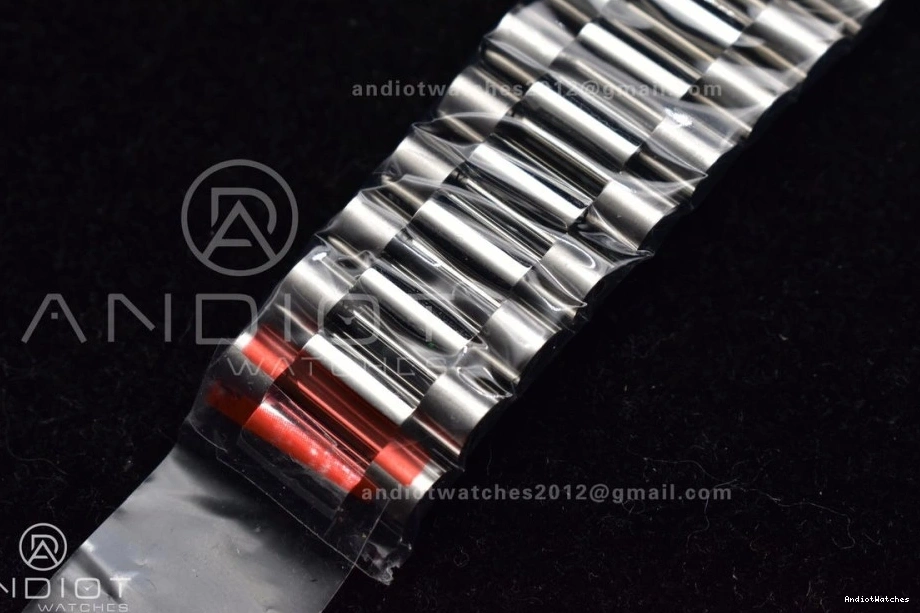 710 GMF Arabic A3255 Steel Dial Cozy Markers SS Blue V on DayDate President Bracelet 40 Iced 904L 1025